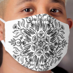 Thrive - Monochrome Mandala Cloth Face Mask