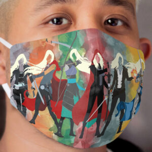 Throne of Glass Series Watercolor Cloth Face Mask