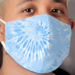 Tie Dye Blue hippie Cloth Face Mask