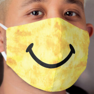 Tie Dye Smile Cloth Face Mask