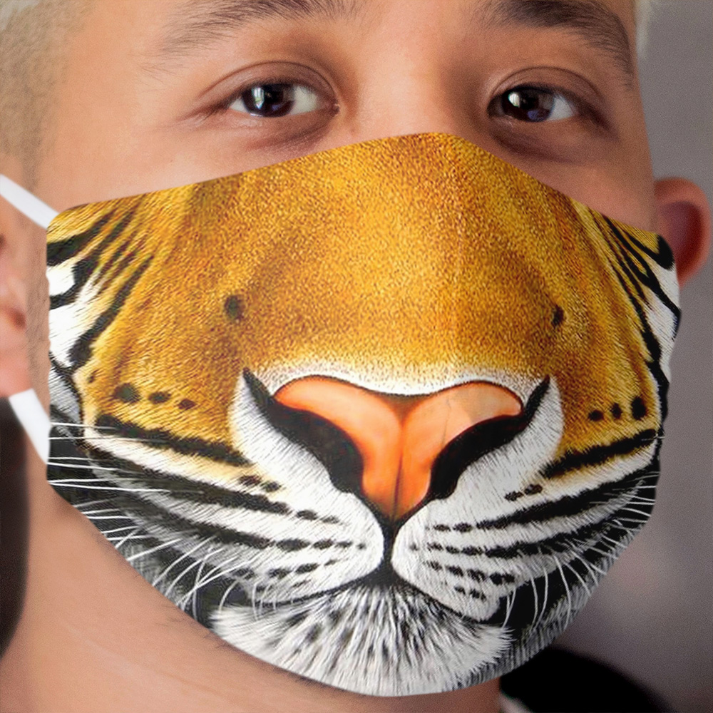 tiger face | 3D tiger Cloth Face Mask