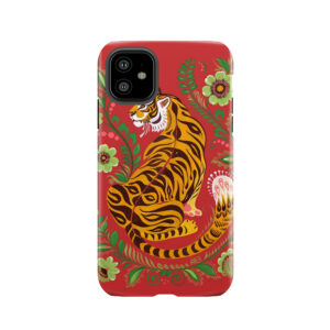 Tiger Folk Art Tough Phone Case