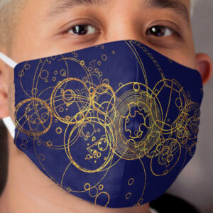 Time Lord Writing - transparent Cloth Face Mask