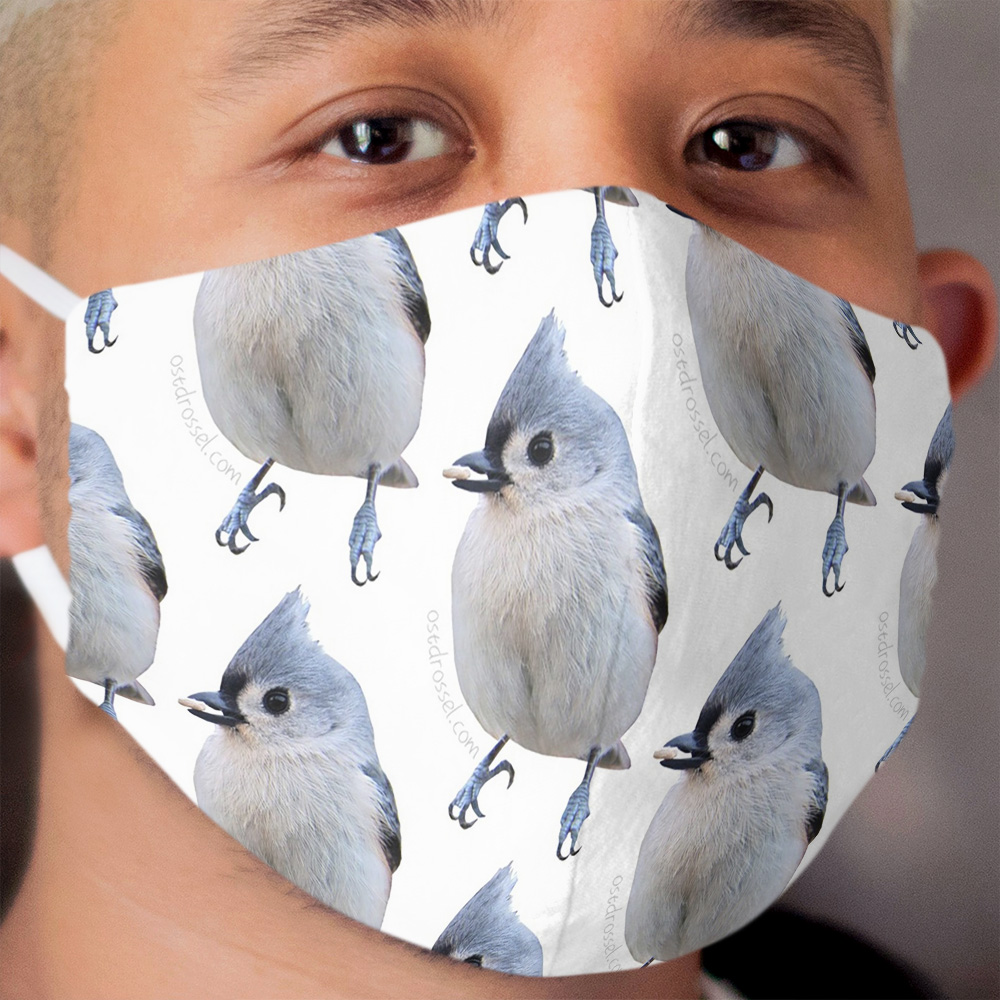 Titmouse flock face Cloth Face Mask