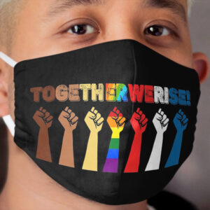 together we rise black lives matter Cloth Face Mask