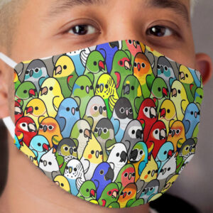Too Many Birds! Bird Squad Cloth Face Mask
