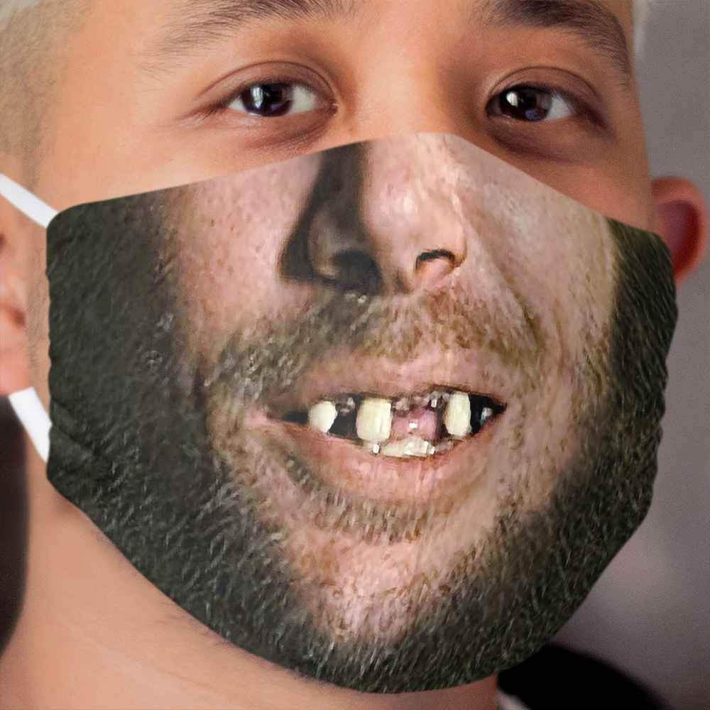 Toothless Mouth Cloth Face Mask