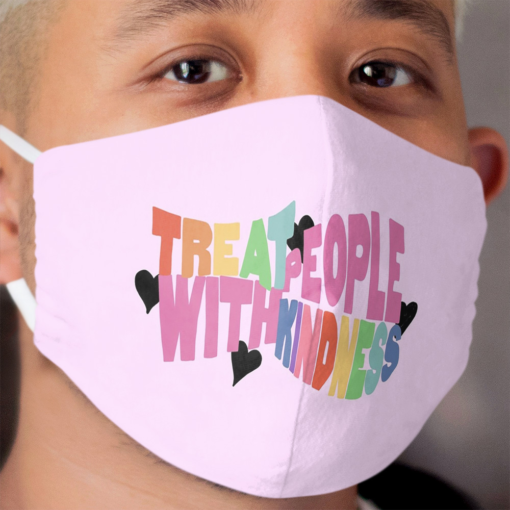 TPWK pink rainbow Cloth Face Mask