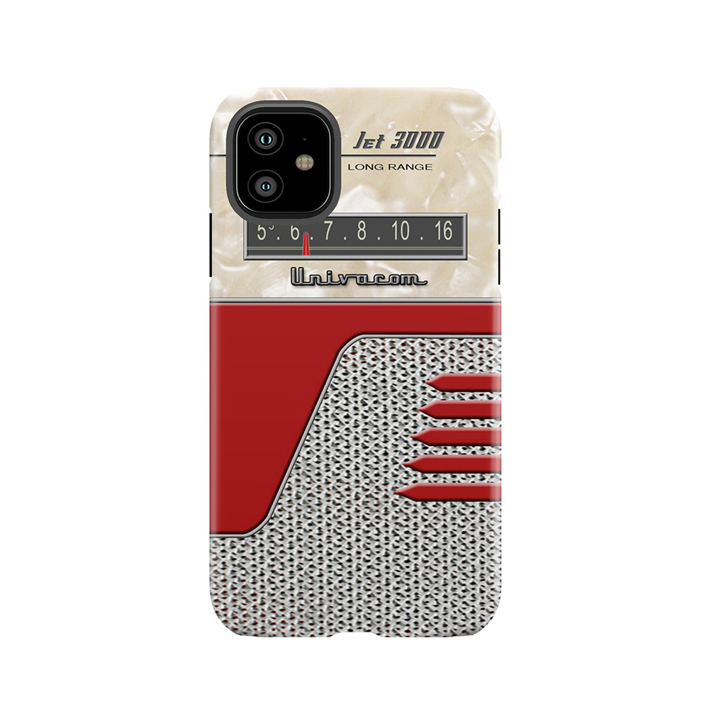 Transistor Radio - 50's Jet Red Tough Phone Case