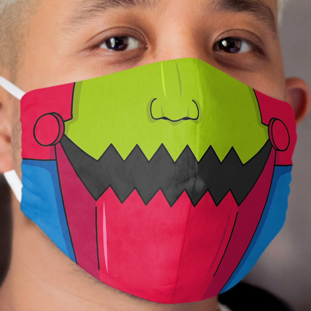 Trap Jaw Cloth Face Mask - Masters of the Universe He-Man MOTU Trapjaw Cloth Face Mask
