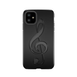 Treble Clef Music Note Dark Tough Phone Case