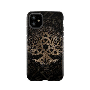Tree Of Life With Triquetra On Futhark Pattern Tough Phone Case