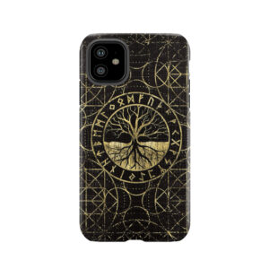 Tree Of Life -Yggdrasil And Runes Tough Phone Case