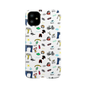 Triathlon Doodles Phone Case