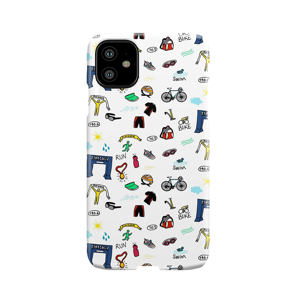 Triathlon Doodles Phone Case