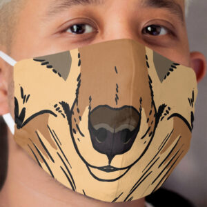Tribal Coyote Cloth Face Mask