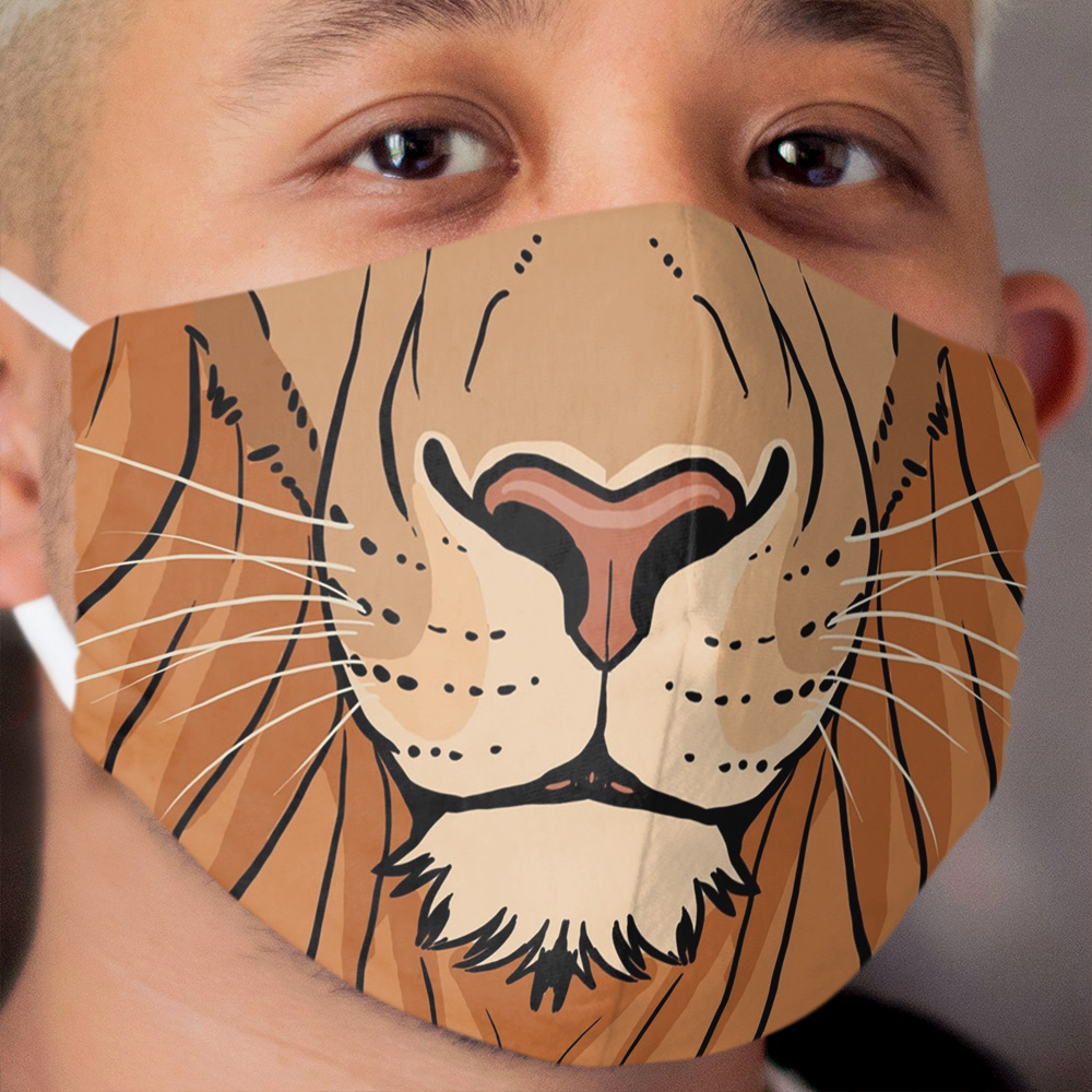 Tribal Lion Cloth Face Mask