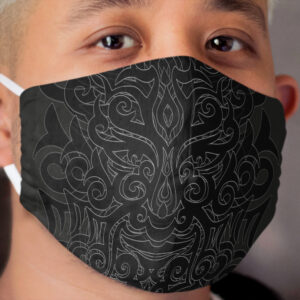 Tribal Maori Warrior Tattoo Cloth Face Mask