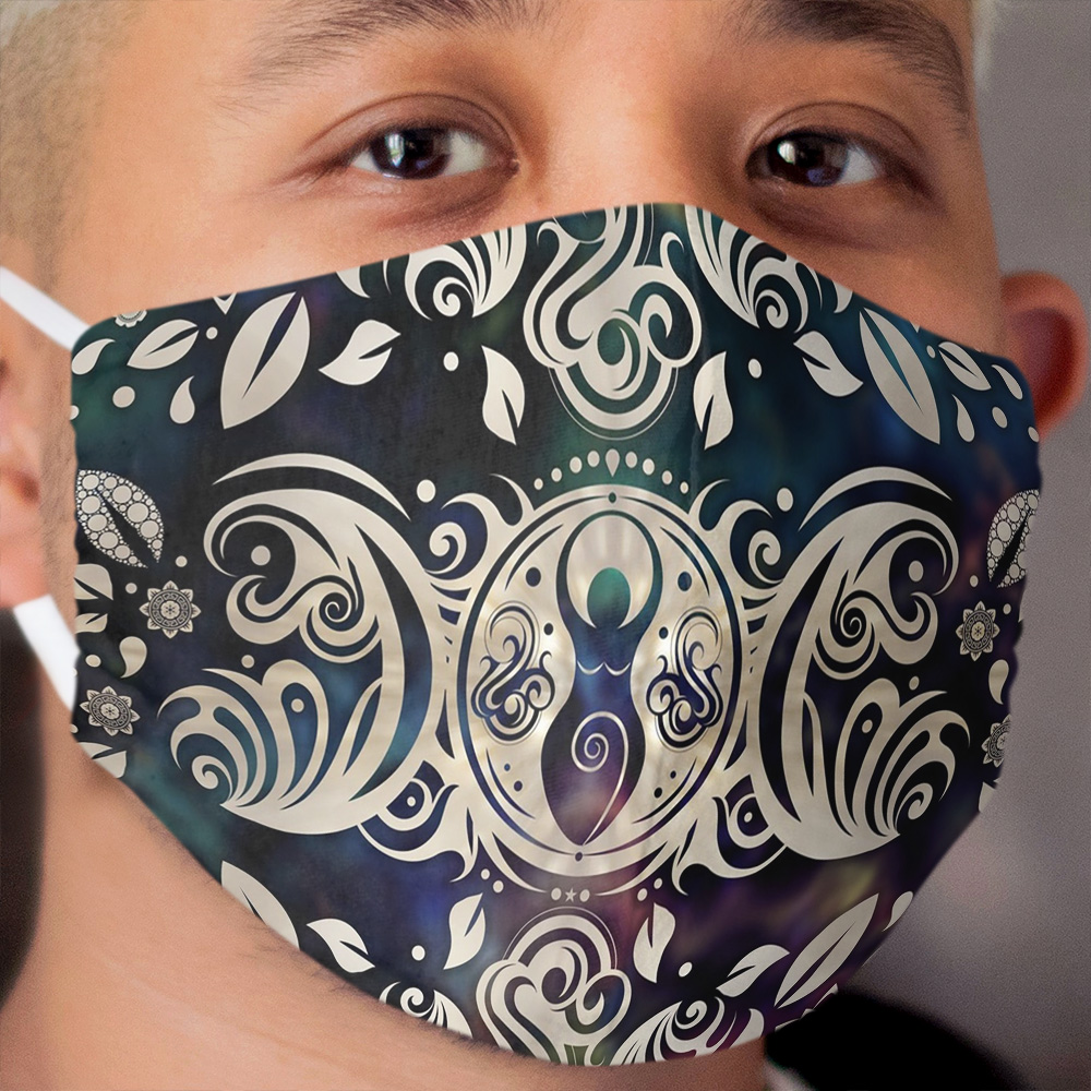 Triple Moon Goddess Moonlight purple #1 Cloth Face Mask