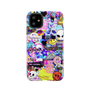 Trippy Hippie Collage Tough Phone Case
