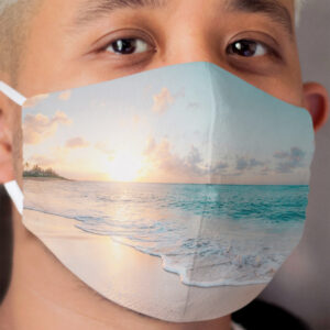 Tropical Clear Ocean Cloth Face Mask