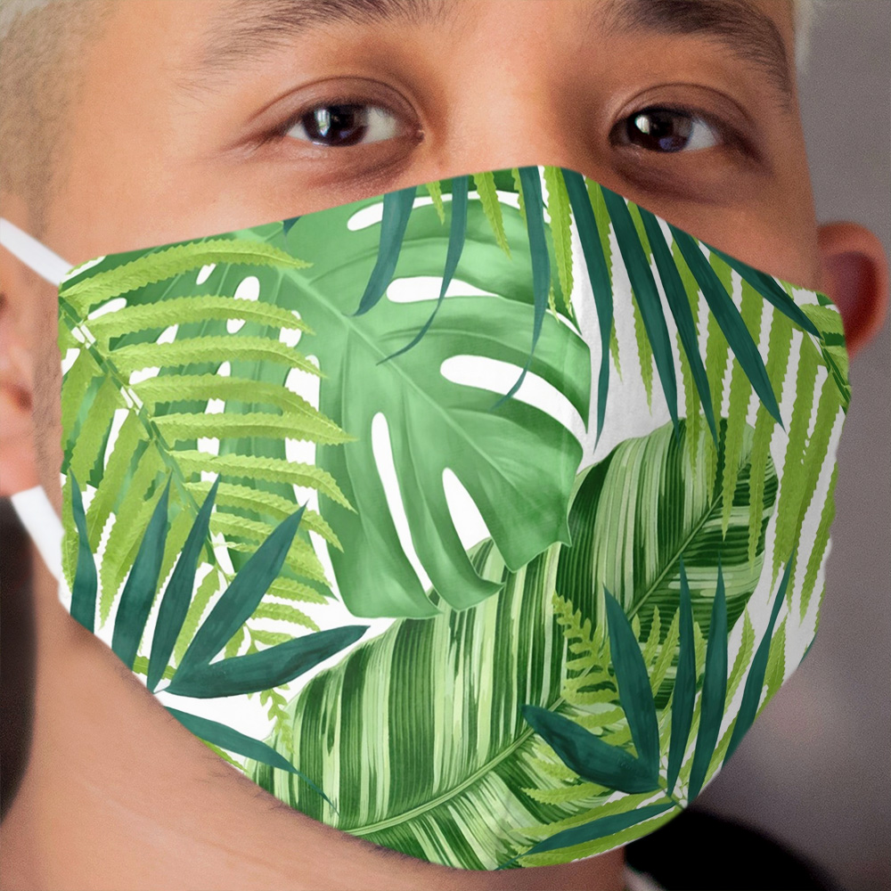 Tropical leaves III Cloth Face Mask