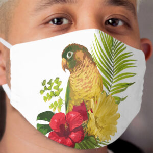 Tropical Parrot Cloth Face Mask