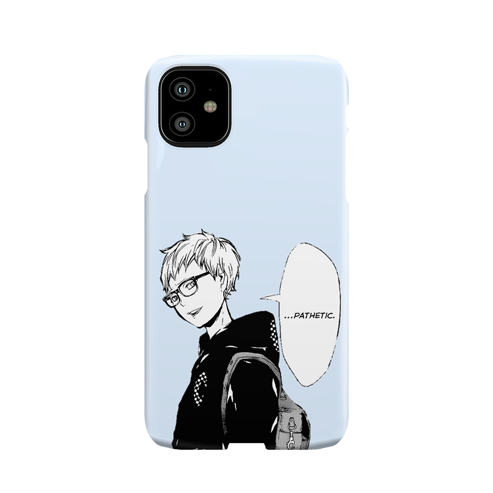 Tsukishima Kei Pathetic - Haikyuu Phone Case