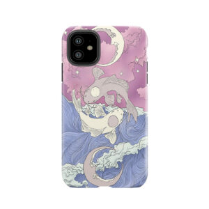 Tui And La, Moon And Ocean Spirits Art Nouveau Tough Phone Case
