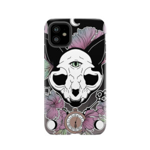 Twilight -- Skull Cat Tough Phone Case