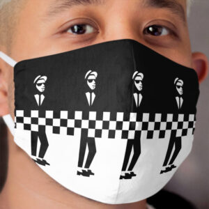 Two Tone Ska Cloth Face Mask