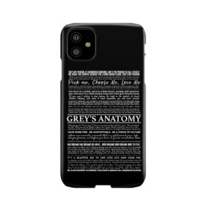 Typography Black Phone Case