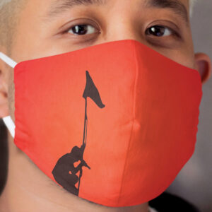 U2 - Under A Blood Red Sky Minimal Cover Art Cloth Face Mask