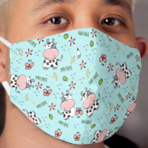 Udderly Cute Cows Cloth Face Mask