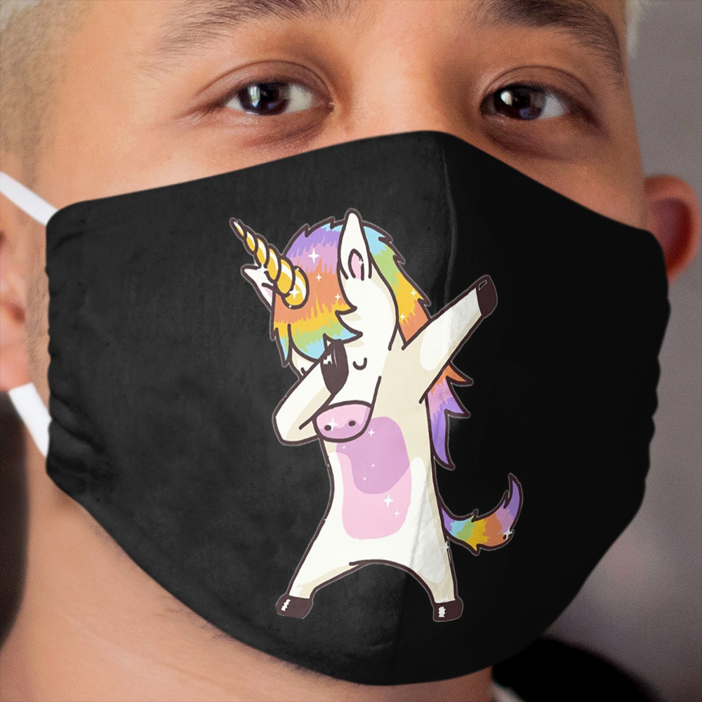 Unicorn Dabbing Cloth Face Mask