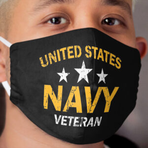 United States Navy Veteran - US Navy Vet Gift Cloth Face Mask