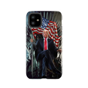 United States President Donald Trump On Iron Chair Tough Phone Case