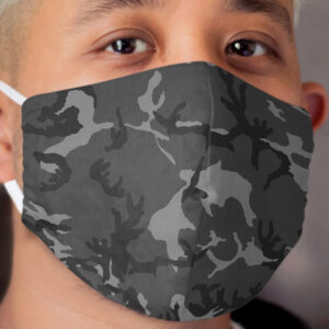 Urban Gray Camo Cloth Face Mask