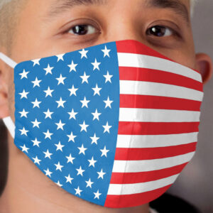 USA American Flag Bright Cloth Face Mask