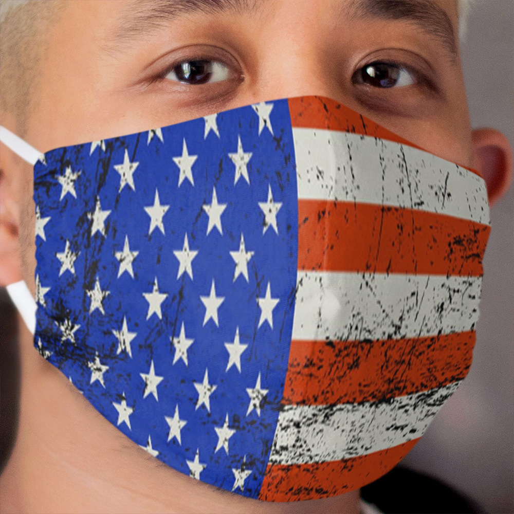 USA Flag 2020, American Flag Independence, Cute America Flag Women Men Gifts Ideas 2020 Quarantine Social Distancing Cloth Face Mask