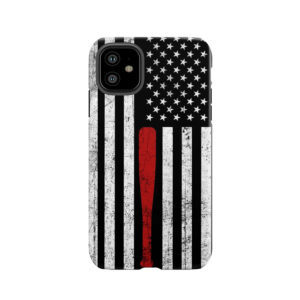 Usa Flag Themed Baseball Bat Fans T-Shirt - Gift For Baseball Players & Fans Tough Phone Case