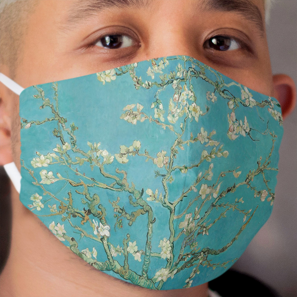 Van Gogh Blossoming Almond Tree Cloth Face Mask