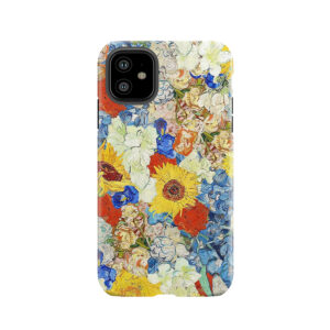 Van Gogh Flower Collage Tough Phone Case