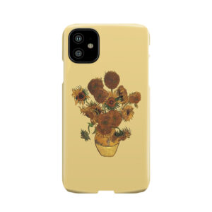 Van Gogh Sun Flowers Grunge Phone Case