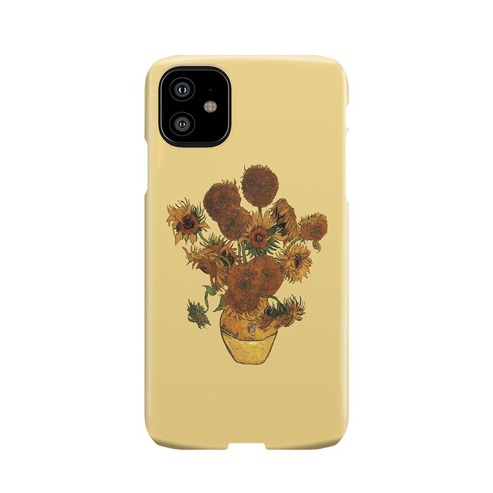 Van Gogh Sun Flowers Grunge Phone Case