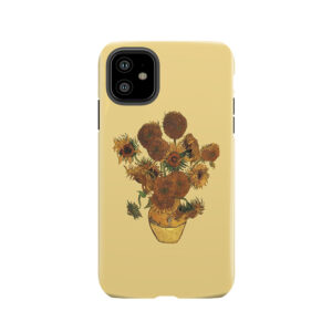 Van Gogh Sun Flowers Grunge Tough Phone Case
