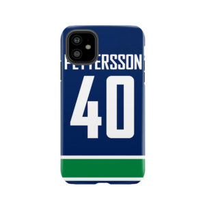 Vancouver Canucks Elias Pettersson Home Jersey Back Phone Tough Phone Case