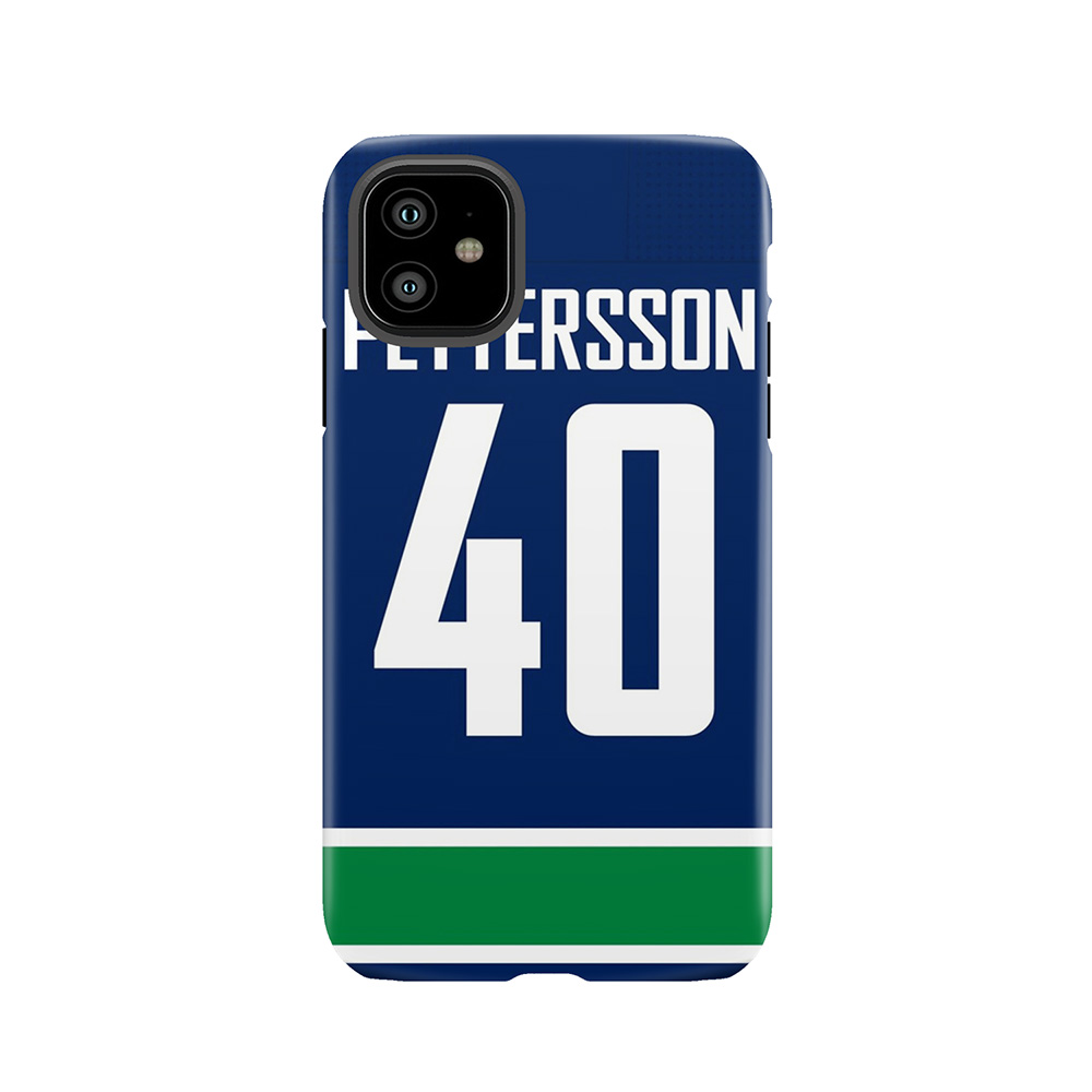 Vancouver Canucks Elias Pettersson Home Jersey Back Phone Tough Phone Case