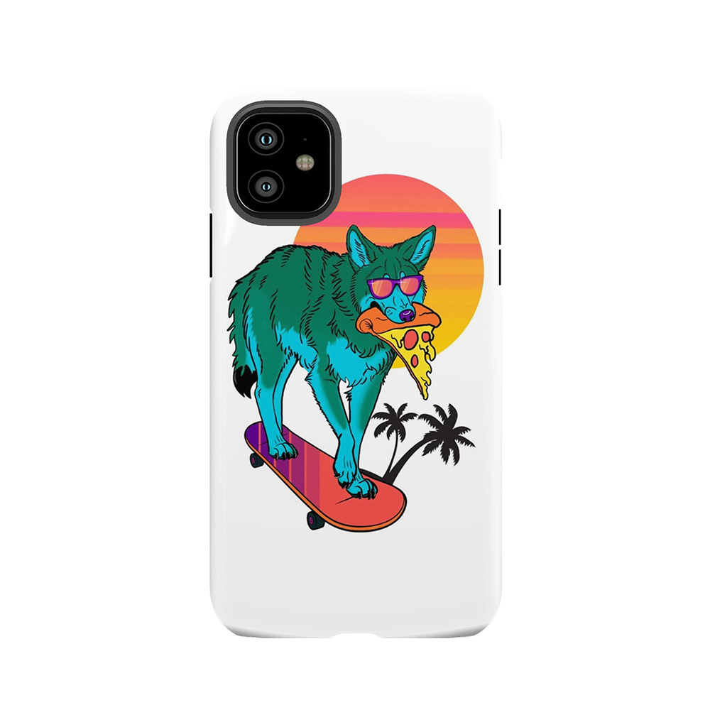 Vaporwave Coyote Tough Phone Case