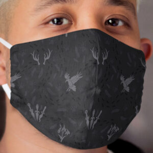 Vax'ildan Pattern (Grey) Cloth Face Mask